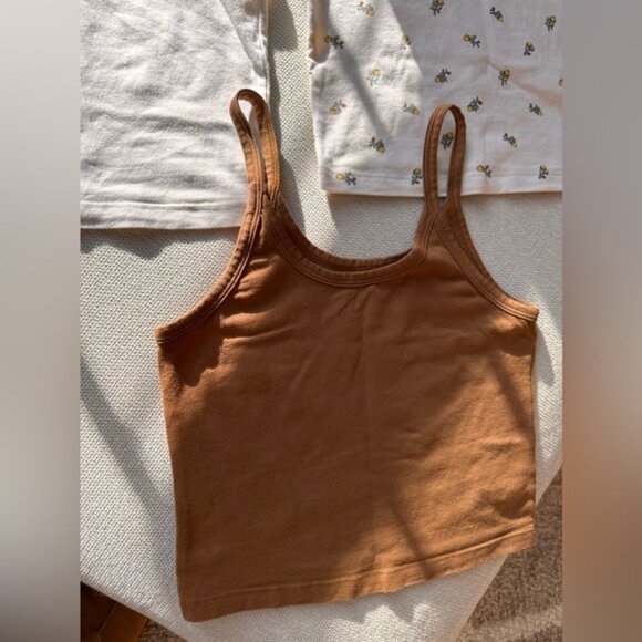 ARQ Crop Tank Calico & Toffee - Size S - Picture 2 of 2